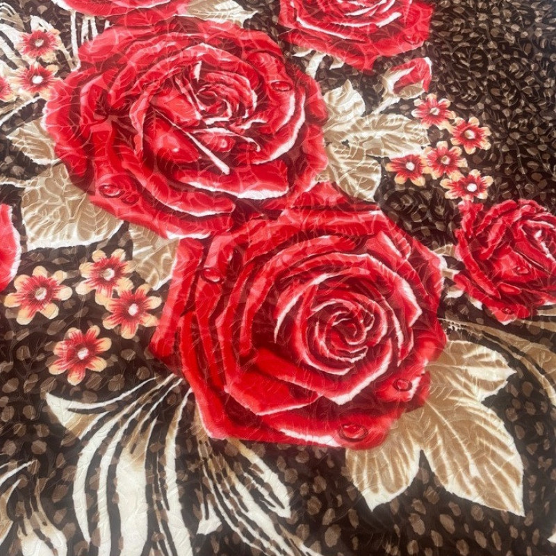 پتو 2 نفره شادیلون مدل گلدار کد 04 سایز 240x220 سانتی‌متر