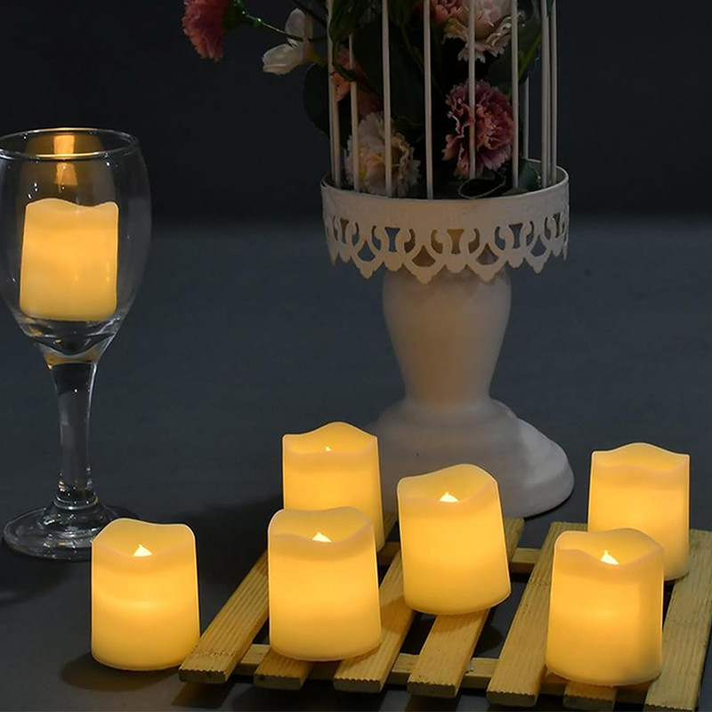 شمع ال ای دی مدل کلاسیک مجموعه 12 عددی