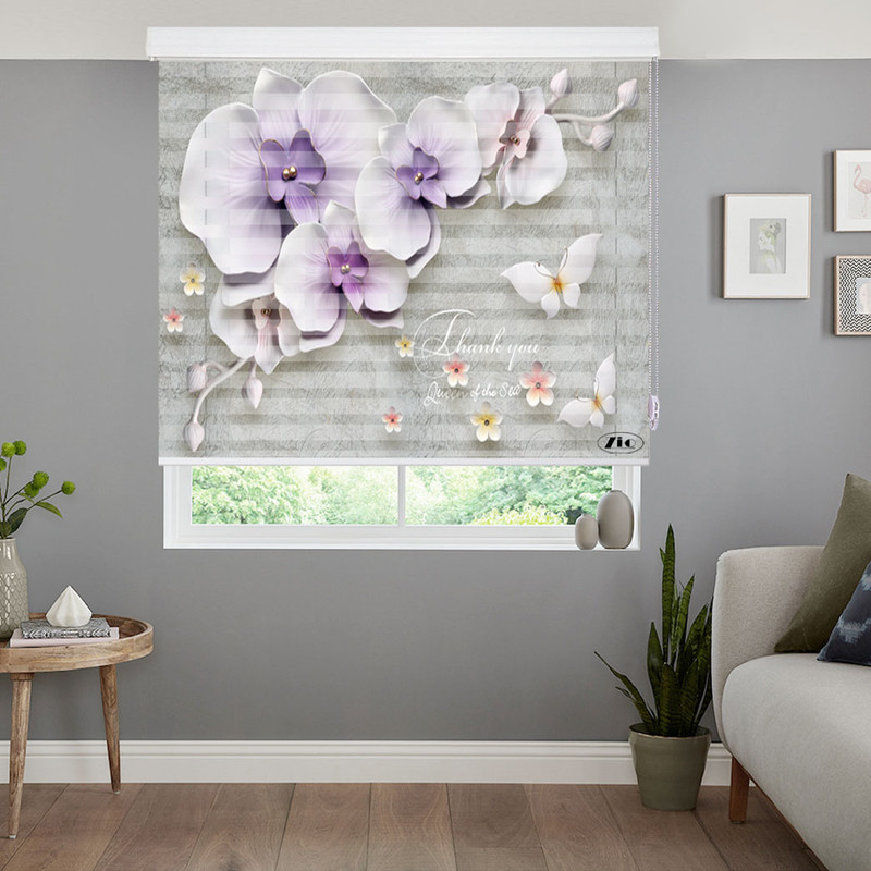 پرده زبرا زیو مدل 3D-1100 سایز 100x150 سانتی متر