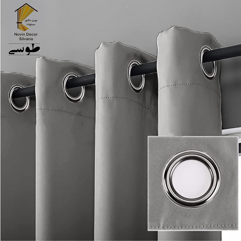 پرده نوین دکور سیلوانا مدل لاکچری 180 _ 1 سایز 180x140 سانتی‌متر