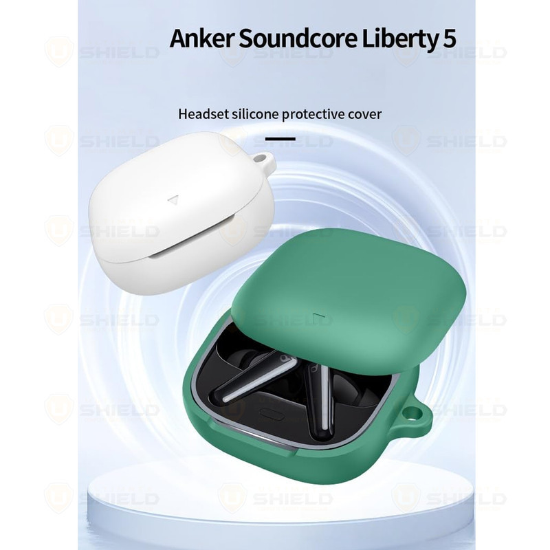 کاور آلتیمیت شیلد مدل Silicone UL مناسب برای کیس هدفون بی‌سیم انکر Soundcore Liberty 5