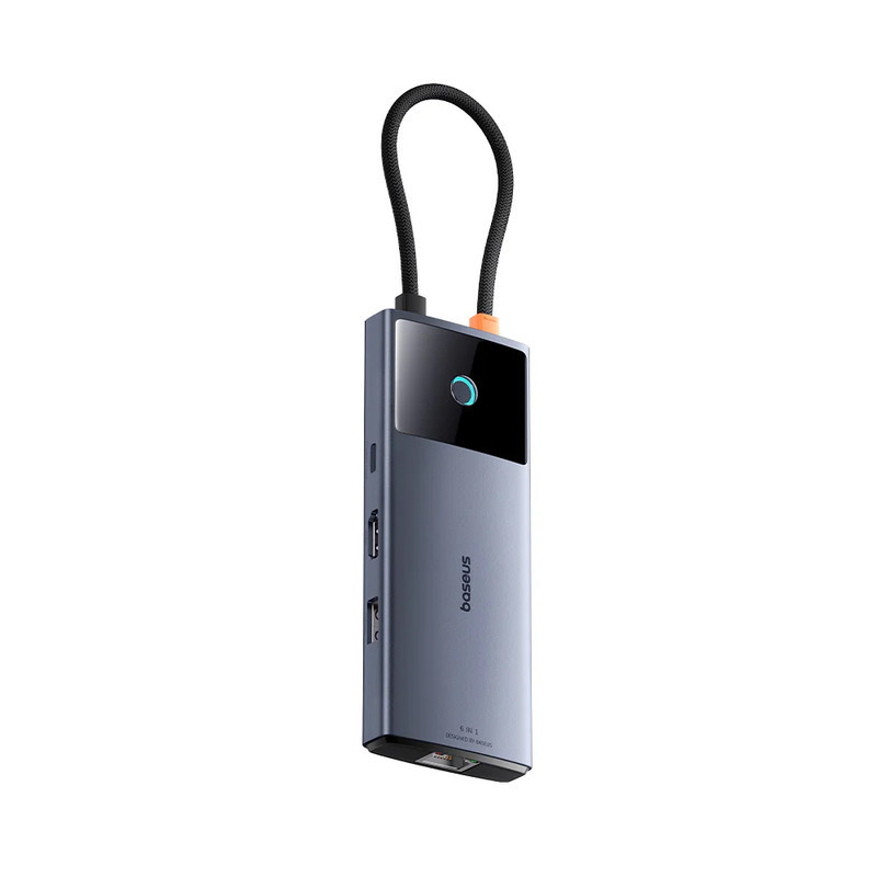 هاب 6 پورت USB-C باسئوس مدل Metal Gleam Series 2
