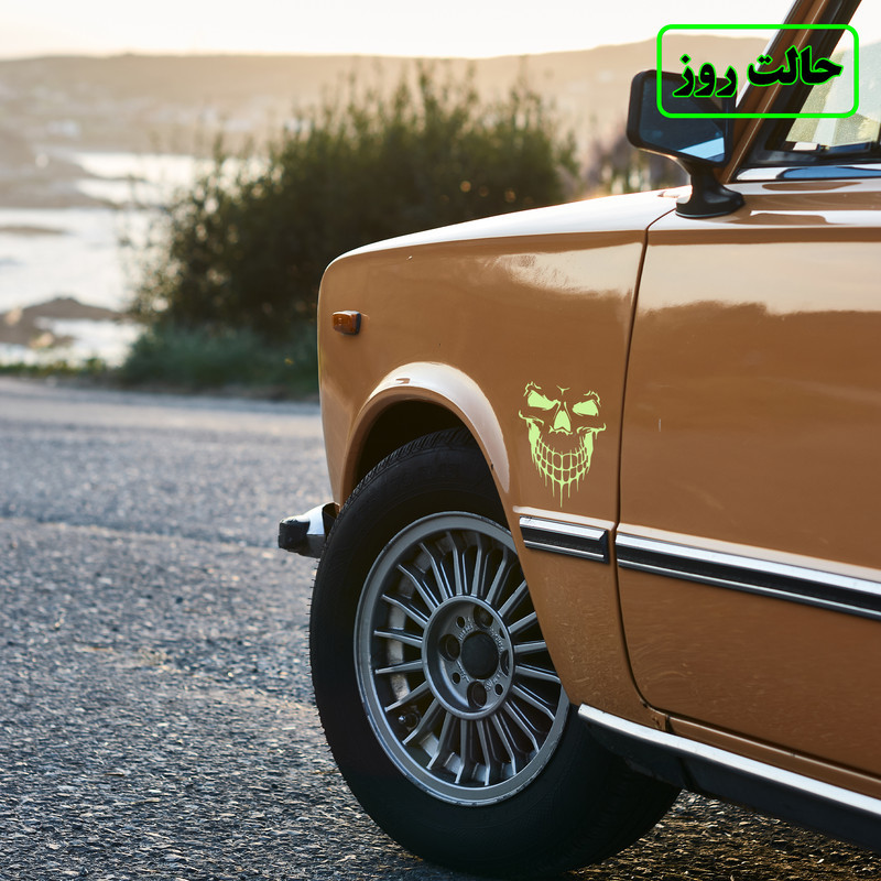 برچسب بدنه خودرو مدل شب تاب طرح روح سوار کدCK