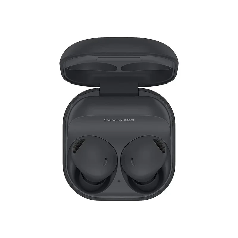 هدفون بلوتوثی سامسونگ مدل Galaxy Buds2 Pro با نویز کنسلینگ فعال (ANC)، درگاه شارژ USB Type-C، دارای میکروفون سه‌گانه، مقاوم در برابر رطوبت و عرق، مجهز به سنسور شتاب‌سنج و مقاومت در برابر آب IPX7
