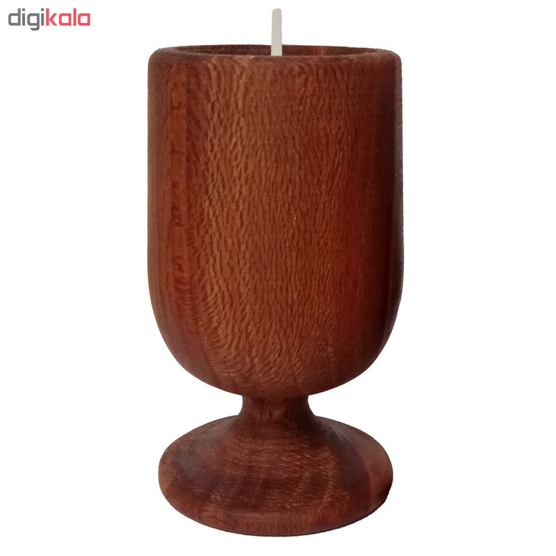 شمعدان چوبی چوبیس کد 2_109 بسته ۲ عددی