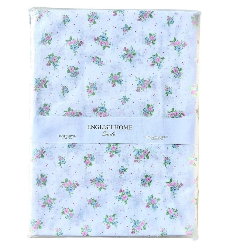 روکش لحاف پنبه انگلیش هوم مدل Rosy Life دو نفره سایز 220x200 سانتی‌متر