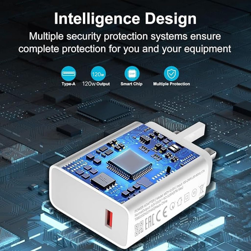 شارژر دیواری 120 وات نیبیوا مدل xiaomi 120w 2