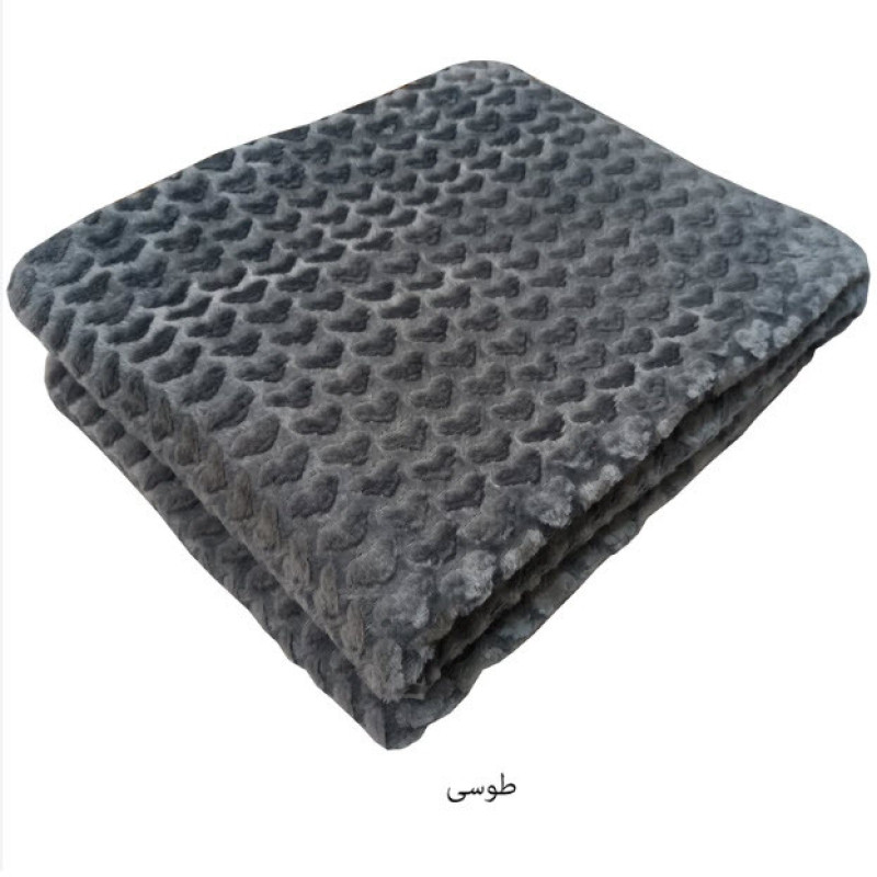 پتو مسافرتی گلبافت مدل ژله ای طرح قلب سایز 210x145 سانتی متر