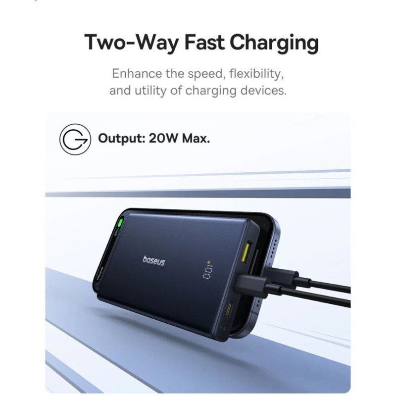 پاوربانک بیسوس مدل PicoGo 20W ظرفیت 10000 میلی آمپر ساعت