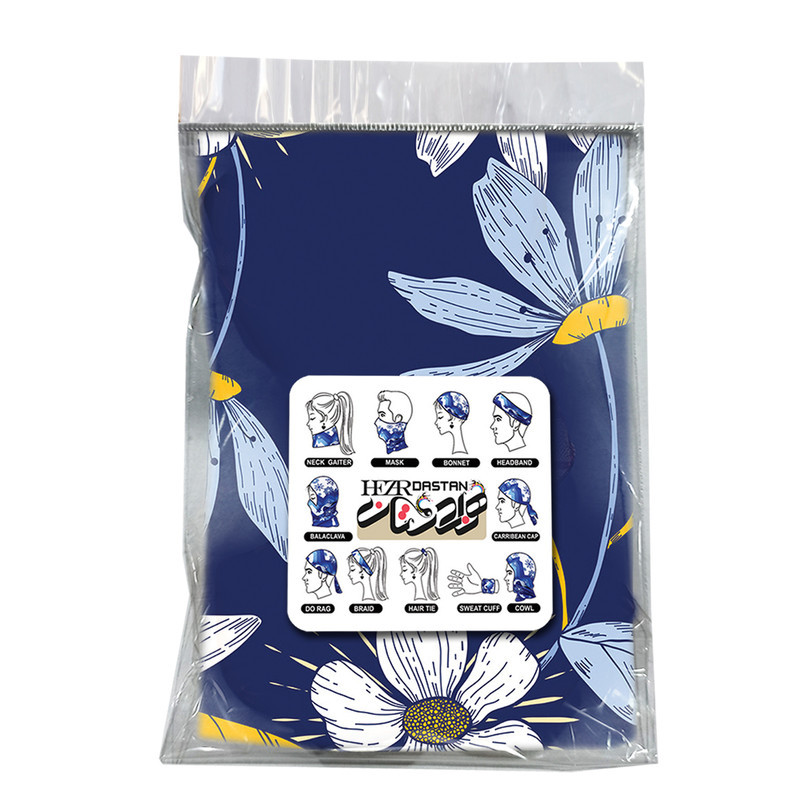 اسکارف ورزشی هزاردستان مدل گل وکتور ds156