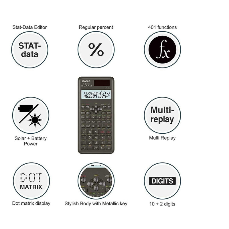 ماشین حساب کاسیو مدل FX-991 MS 2nd Edition