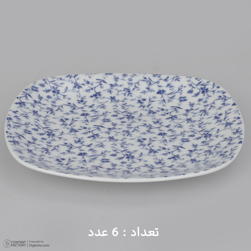 سرویس غذاخوری 27 پارچه چینی زرین ایران مدل کواترو ورنیکا درجه یک