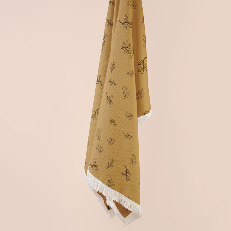 شال مبل مدل برگ کد Q2SH1046 سایز 98x180 سانتی متر