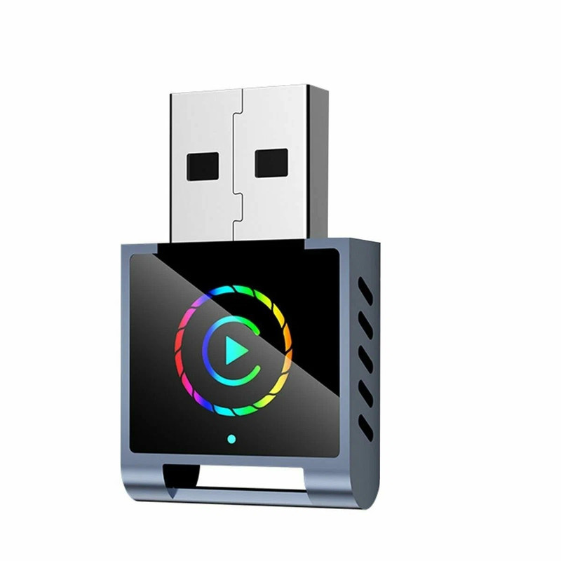 کارپلی و اندروید اتو مدل Wireless CarPlayAndroid Auto Q1BD به همراه مبدل USB به USB-C