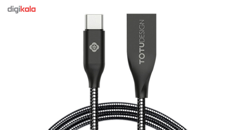 کابل تبدیل USB به Type-C توتو مدل Zinc Alloy به طول 1 متر