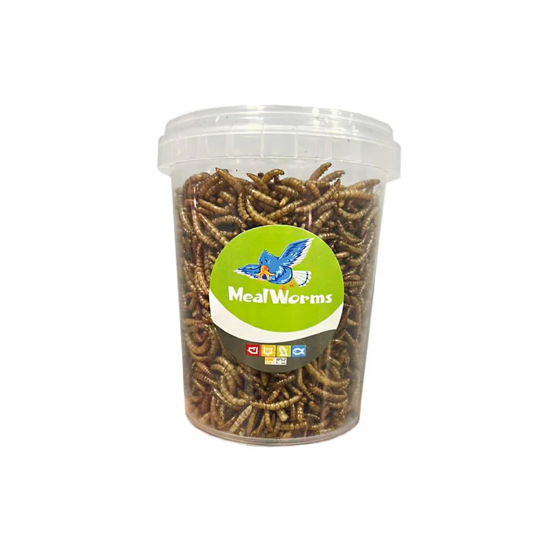 تشویقی مرغ مینا شهرپت مدل Mealworm وزن 100 گرم