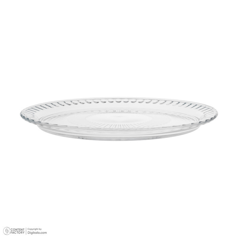 دیس کریستال دایره‌ای پذیرایی و میوه‌خوری مدل اپرا 1010 بسته 2 عددی، ساخت ایران، قابلیت شست‌وشو با دست و ماشین ظرفشویی