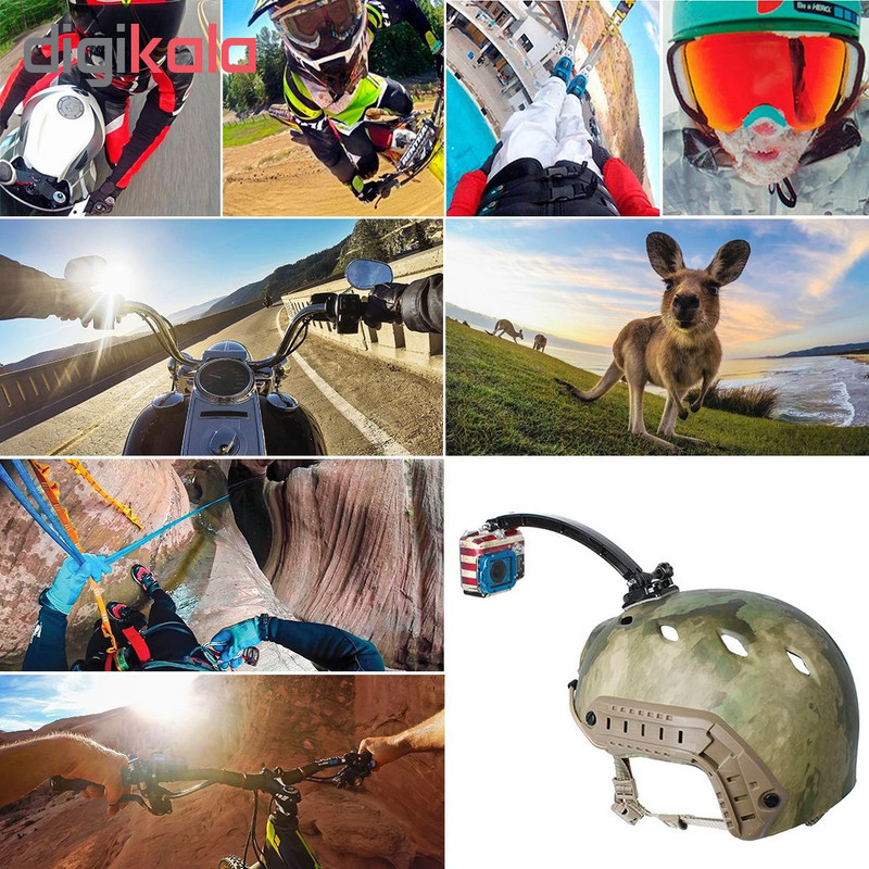 پایه اتصال پلوز مدل Cycling Helmet مناسب دوربین ورزشی گوپرو