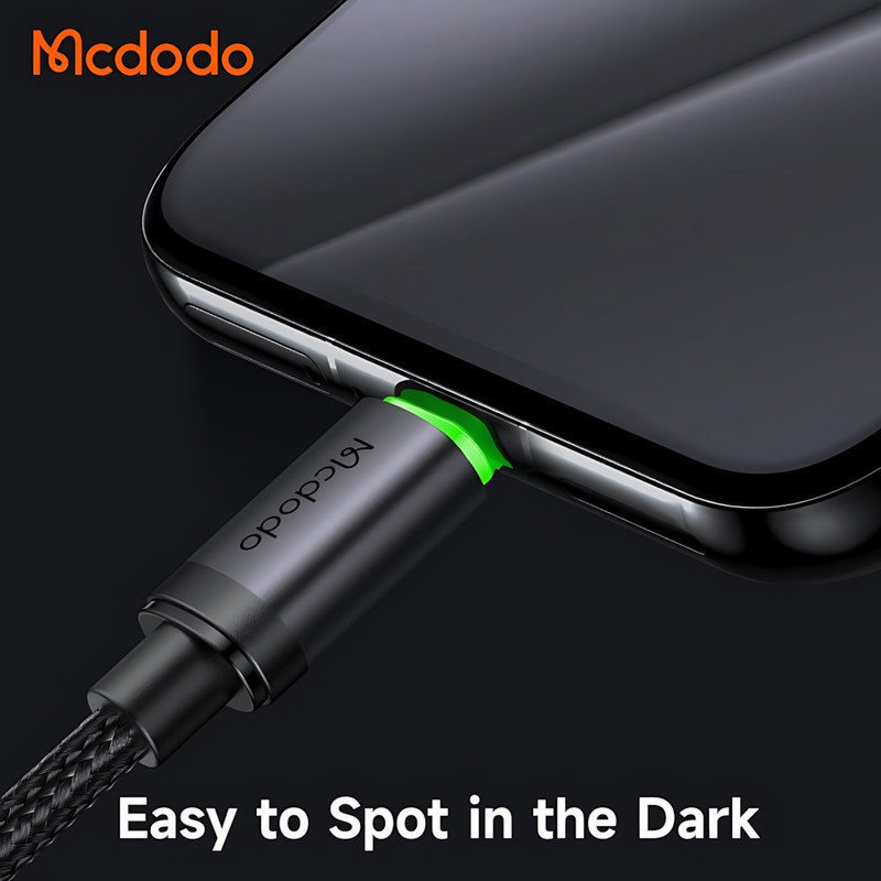 کابل تبدیل USB به MicroUSB مک دودو مدل MCCA399 LED Version طول 1 متر