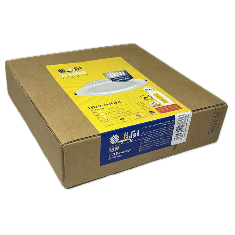 پنل توکار اس ام دی  18 وات افراتاب مدل AF-SDA-18W