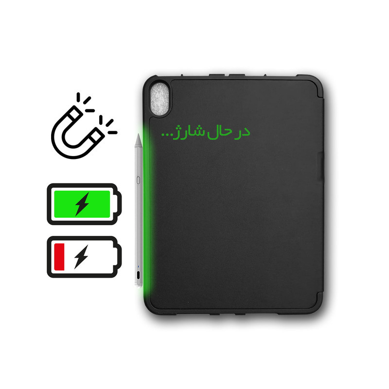 کیف کلاسوری مدل اسمارت سیلیکونی مناسب برای تبلت اپل iPad Mini 7 8.3-inch (2024)
