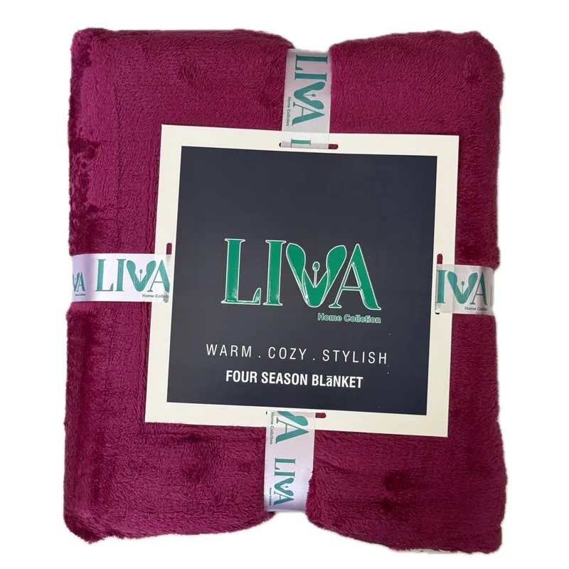 پتو مسافرتی 2 نفره مدل LIVA سایز 220x200 سانتی‌متر