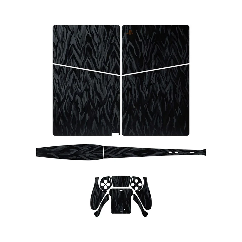 برچسب کنسول و دسته بازی PS5 Slim Digital Edition ماهوت مدل Black Swan