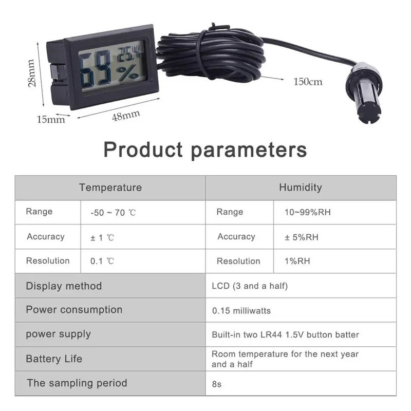 دماسنج و رطوبت سنج هارمن مدل HR-THLX900