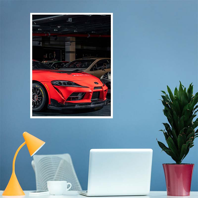 پوستر کارنيکا طرح تویوتا سوپرا Toyota Supra کد 46842 مجموعه 8 عددی