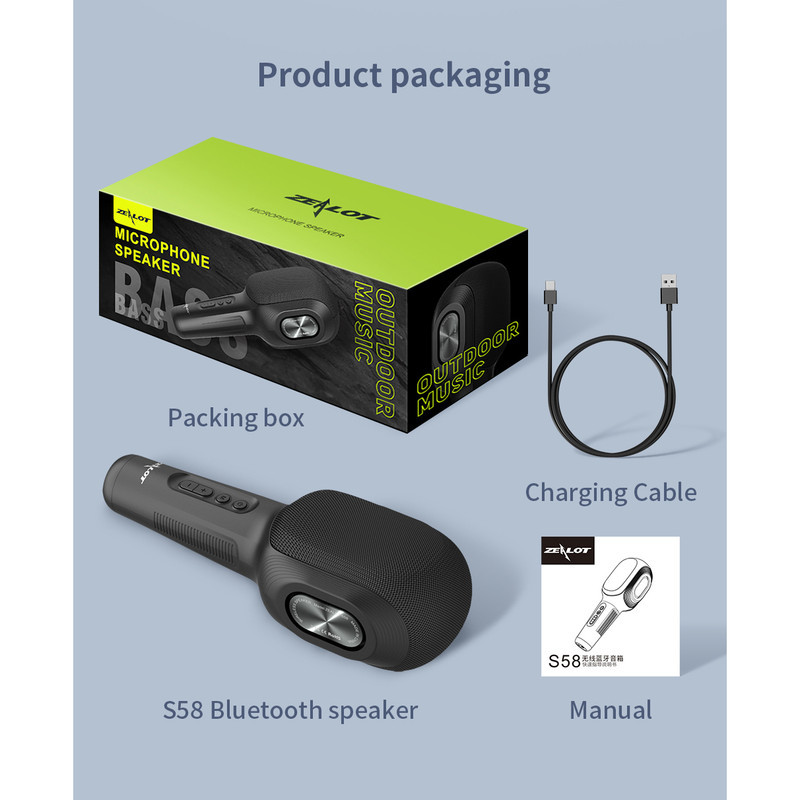 اسپیکر بلوتوثی قابل حمل زیلوت مدل S58