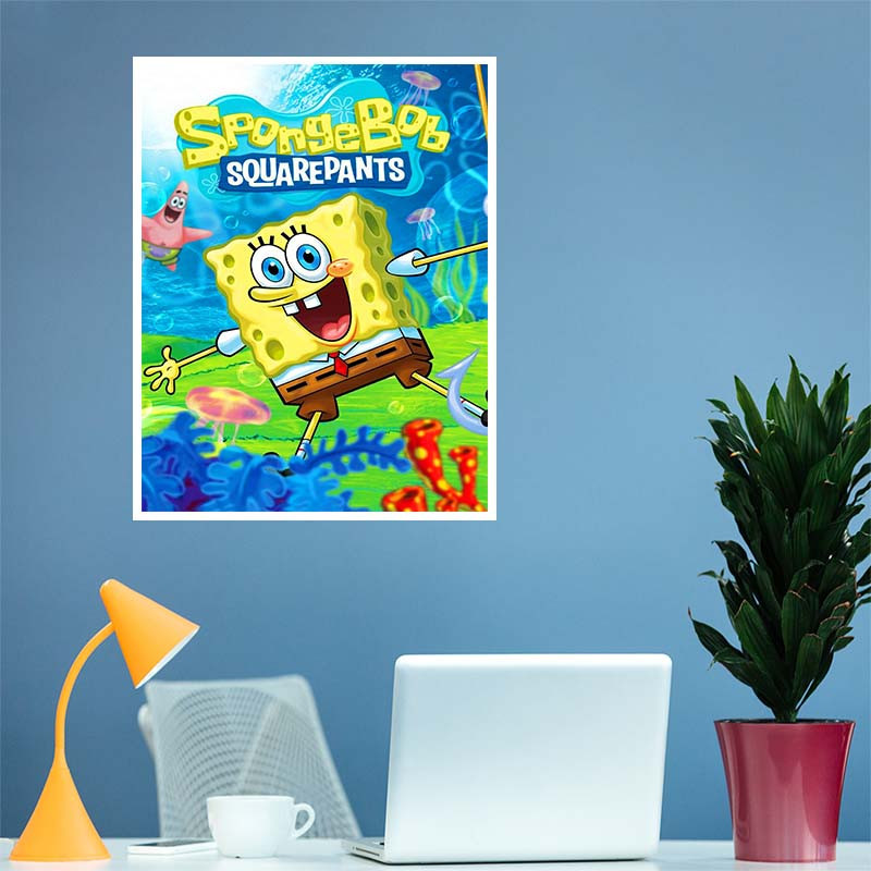 پوستر کارنيکا طرح باب اسفنجی spong bob کد 59166 مجموعه 8 عددی