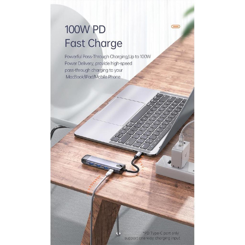 هاب 5 پورت USB-C مک دودو مدل HU-7750