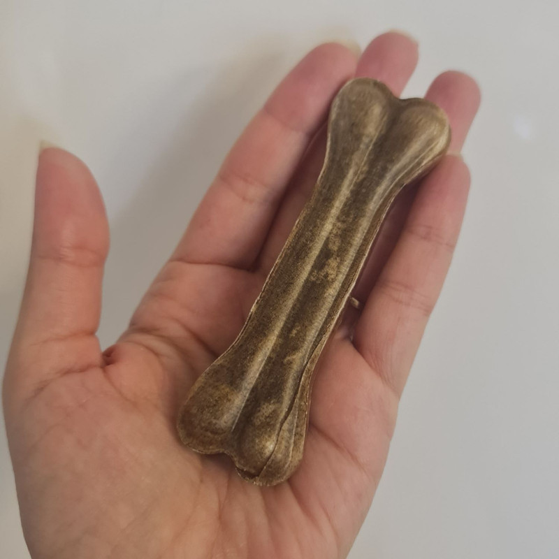 تشویقی سگ طرح استخوان ژلاتینی مدل 10 cm وزن 150 گرم بسته 5 عددی