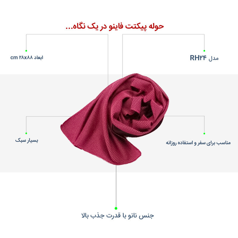 حوله استخری پیکتت فاینو مدل RH24 سایز 88x28 سانتی متر