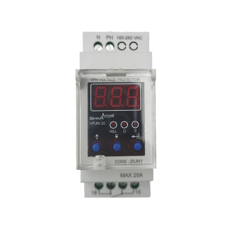 محافظ ولتاژ شیوا امواج مدل دیجیتالی VPJN-20 کد 20JN1 بسته دو عددی