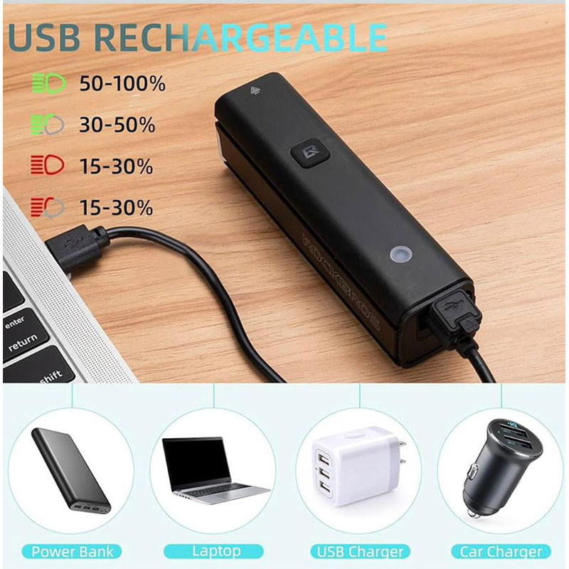 چراغ جلوی دوچرخه راکبراس مدل RHL1500 LUMEN