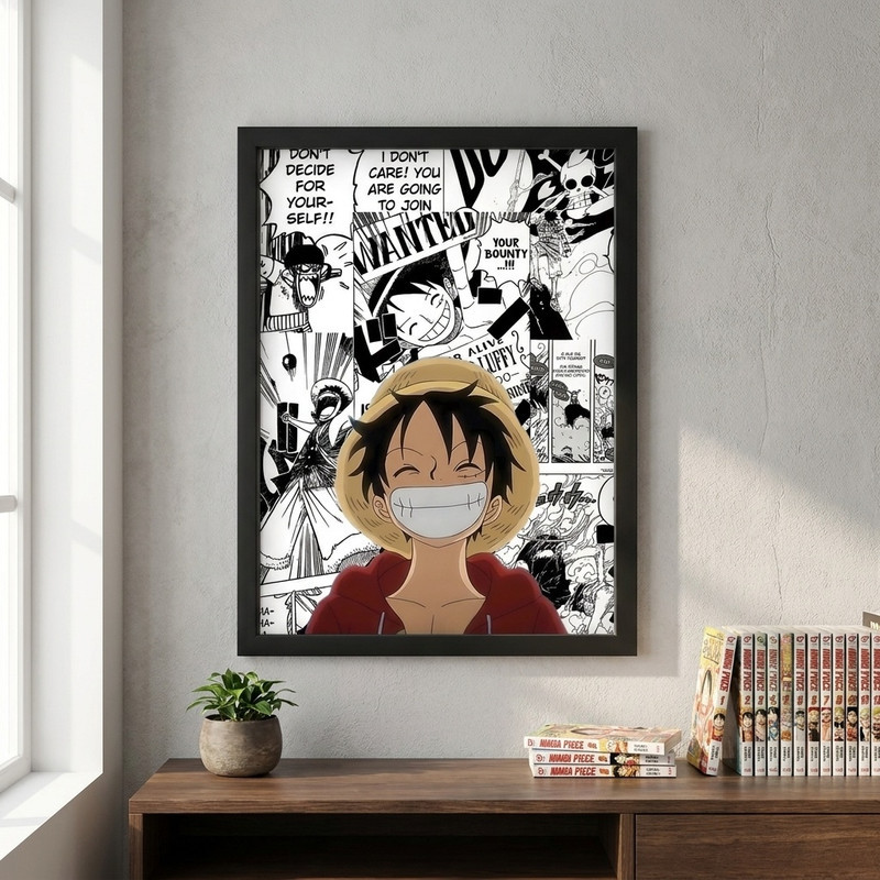 تابلو مدل انیمه لوفی وان پیس Luffy one piece anime 16