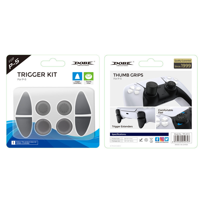 محافظ آنالوگ و دکمه های دسته پلی استیشن 5 دابی مدل TriggerTP5-0513 بسته 8 عددی