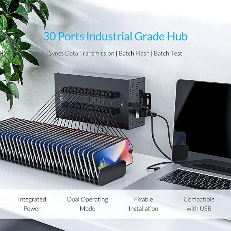 هاب USB صنعتی 30 پورت اوریکو مدل IH30P