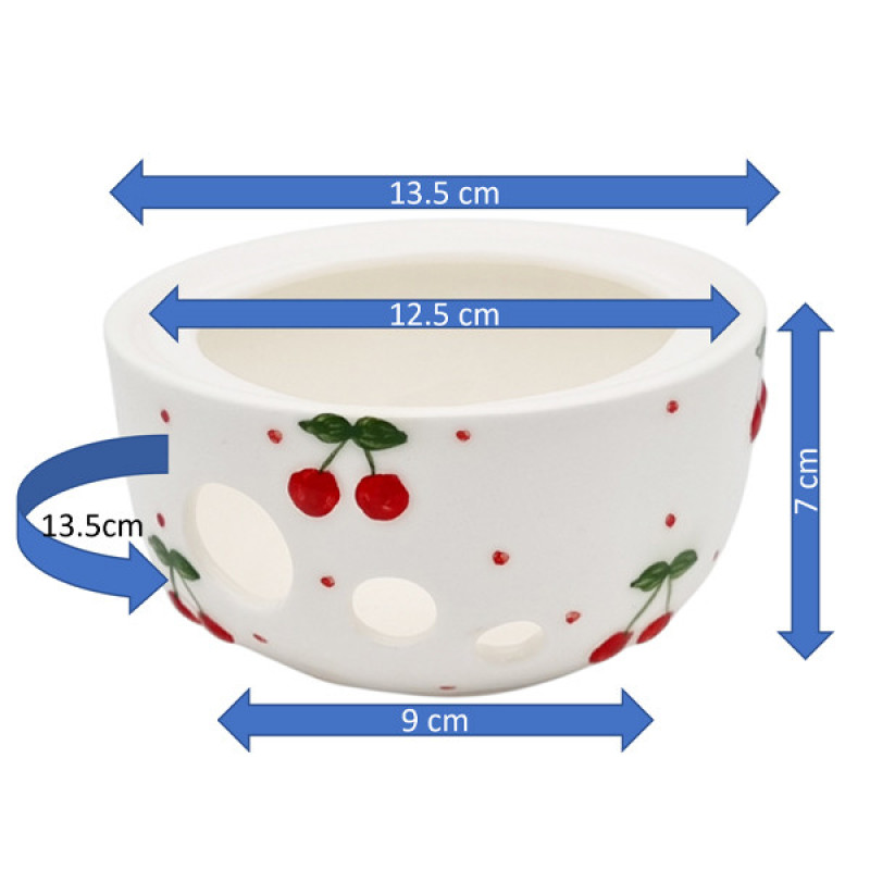 ست قوری و وارمر مدل شقایق کد 2415xalb گنجایش 700 میلی لیتر