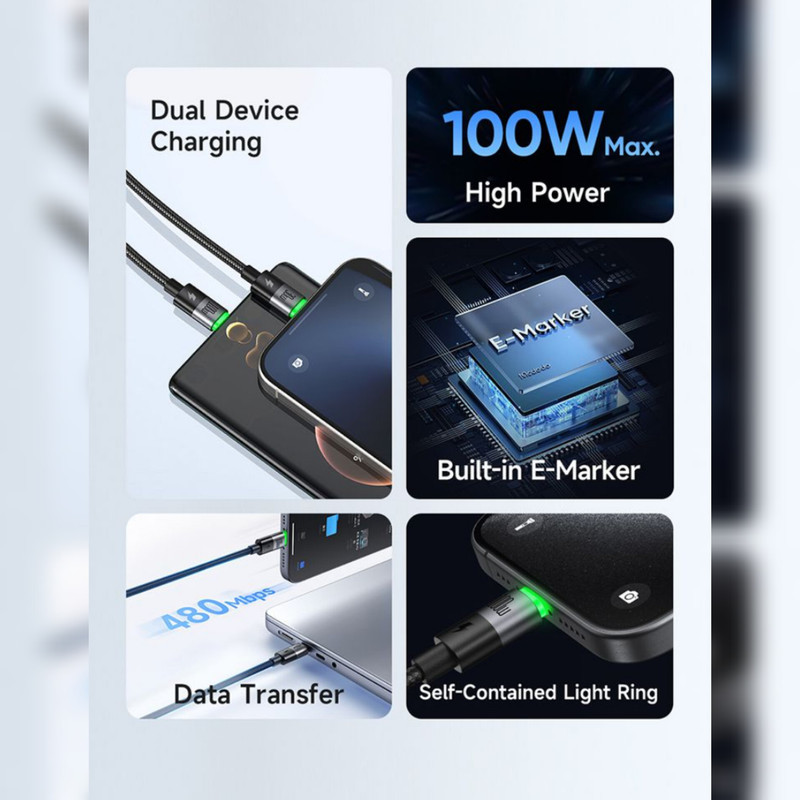 کابل تبدیل usb-cبه لایتنینگ usb-c مک دودو مدل ca-6700 طول 1.5متر