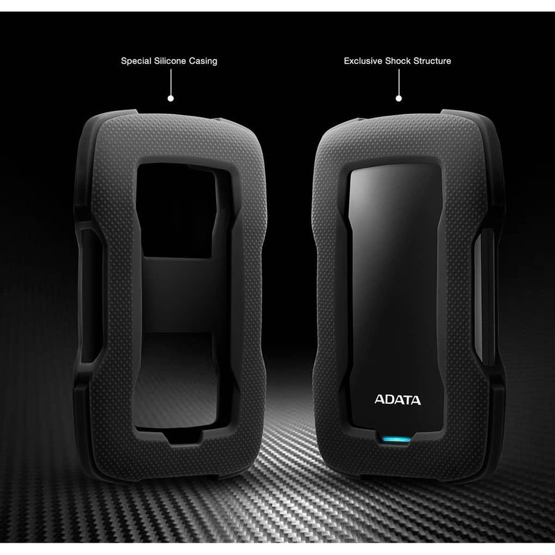 هارد اکسترنال ای دیتا مدل HD330 ظرفیت دو ترابایت دارای رابط USB Type-A 3.2
