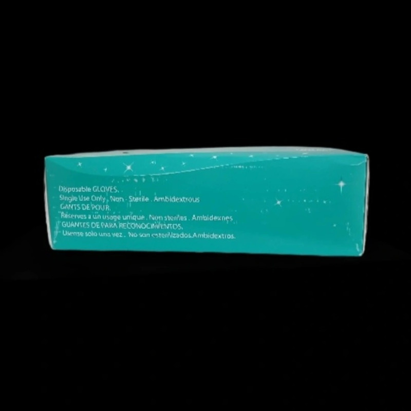 دستکش وینیل غیر پودری دیسپومد مدل DM123 سایز متوسط (M) بسته 100 عددی