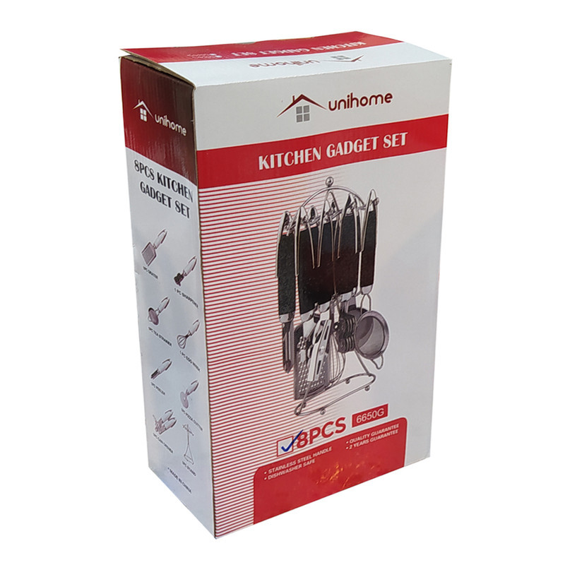 سرویس 8 پارچه ابزار آشپزخانه یونی هوم مدل 6650G