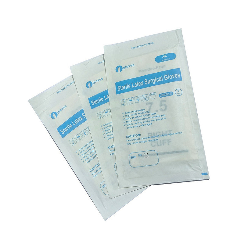 دستکش جراحی غیر پودری مدل PMP105T50 سایز متوسط (M) بسته 50 عددی