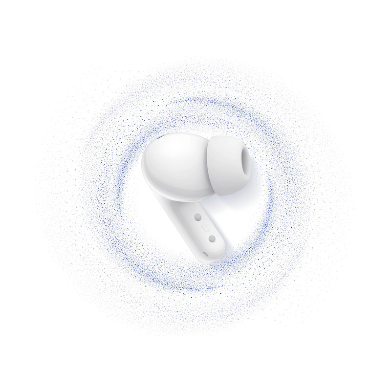 هدفون بلوتوثی شیائومی مدل Redmi Buds 5 با نویز کنسلینگ فعال (ANC)، درگاه شارژ USB Type-C، دارای نشانگر روی محفظه شارژ