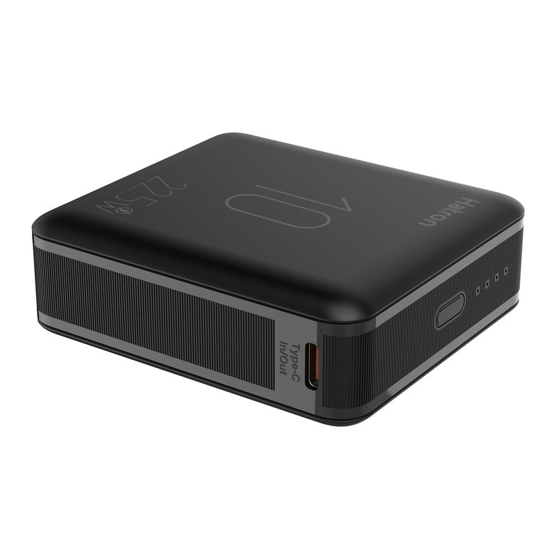پاوربانک 22.5 وات هترون مدل HPB1065ME ظرفیت 10هزار میلی‌آمپرساعت