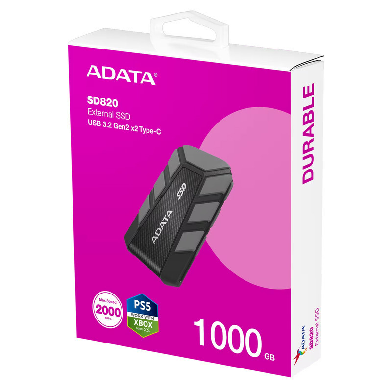اس اس دی اکسترنال ای دیتا مدل SD820 ظرفیت 1 ترابایت رابط USB 3.2 Gen2