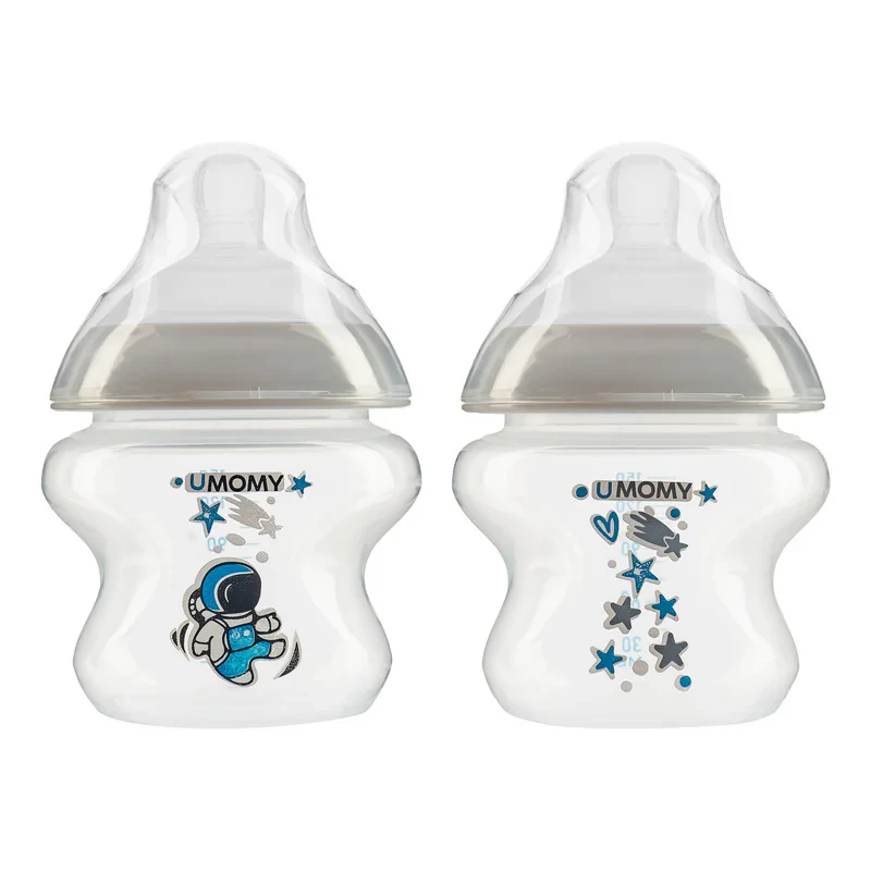 شیشه شیر یومامی مدل Anti Colic گنجایش 150 میلی لیتر - بسته 2 عددی