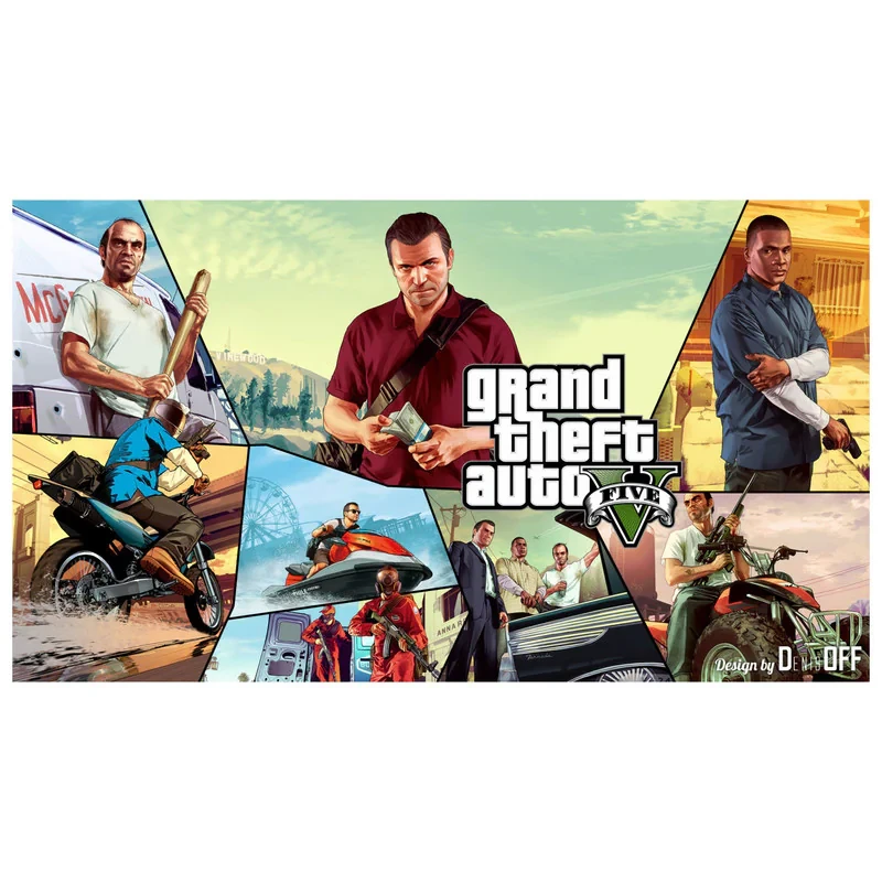 تابلو شاسی مدل T8136 طرح بازی GTA